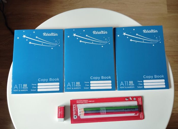 Casio scientific calculator, maths set, copybooks, pencils, eraser & formulae/tables book