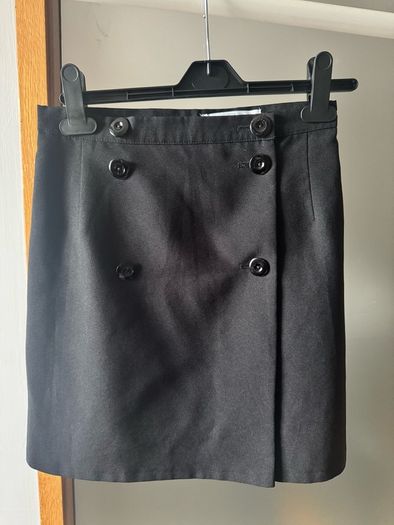Black mini skirt with buttons Size S - Good condition