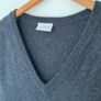 Carlo Comberti silk and cashmere v- neck seater vest Image 4