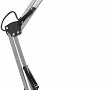 Valencia Desk Lamp | Angled Desk Light | Silver Desk Lamp | Study, Office, Bedroom (FREE SHIPPING)