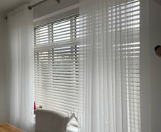 Curtains with pole included