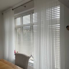 Curtains with pole included