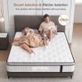 5FT King Size Mattress, 10.2 INCH King Memory Foam Sprung Mattress Medium Firm,Comfortable Sleep for Back Pain Relief and Heavy Sleeper Image 3