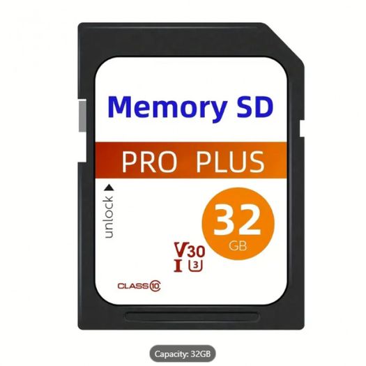 Memory SD Pro Plus Cards 32GB High Speed Class 10 SDHC/SDXC Compatible