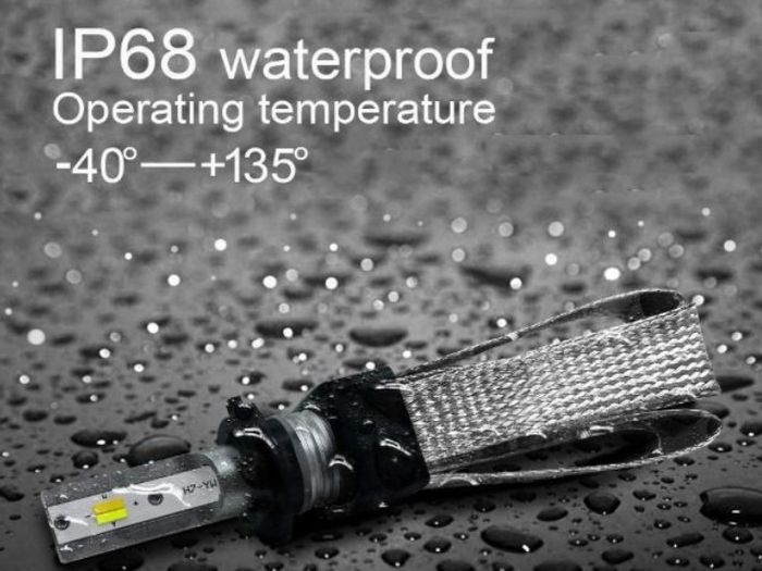 2pcs H4 3 Color 60W 9600Lm Headlight 6000K/4300K/3000K 12V Yellow Fog Lights for car Brightest Led Lamp Copper Cooling Led lights
