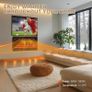 102cm Electric Fireplace with 12 Flame Colours, Crackling Sound, 900W/1500W Heater, Adjustable 15-30C Thermostat, Touch Screen & Remote Control for Media Walls Image 5