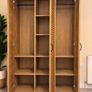 Large Wooden Double Wardrobe Image 2