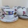 Germany porcelain(WINTERLING) tea set for 12 person, contains 24  pcs, including 12 tea cups and 12 saucers. Brand new, never used. Image 6