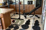 Perfect Gym Weightlifting Up, Power Squat Rack, Olympic Weights, Barbell, Dumbbells, Cable System And More!!