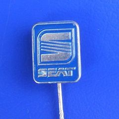 Car stickpin badge (x 1) - SEAT logo badge (1990s)
