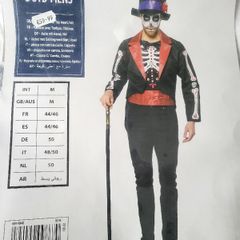 Fancy dress mens day of the dead costume