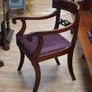 Regency Mahogany Open Armchair Image 3