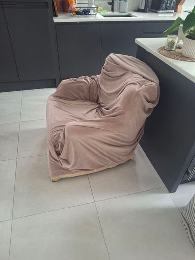 Armchair with cover