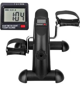 Mini Exercise Bike Pedal Exerciser Portable Home Office Leg Arm foot Cycle Bike with LCD Display & Adjustable Resistance Workout Gym Fitness Equipment Sitting Down Training Elliptical Machine MULTIPLE COLOURS AVAILABLE (FREE POSTAGE)