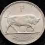 [#380] - Ireland 1959 | Irish Shilling | 1s | Bull | KM.14a | UNC Image 2