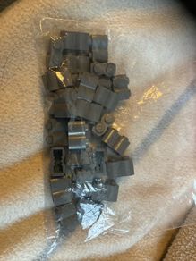 lego 1x2 dark bluish grey bricks