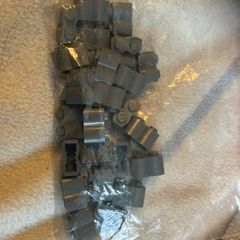 lego 1x2 dark bluish grey bricks