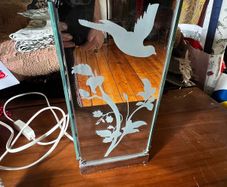 Laura Ashley Japanese Bird Mirror Lamp