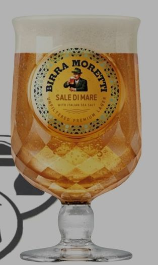 Birra Moretti Sale Di Mare Pint Beer Glass