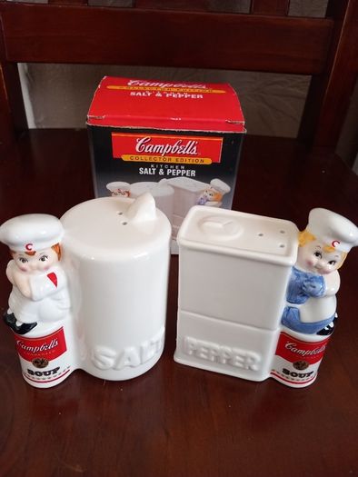 Vintage Campbells Soup salt and pepper shakers