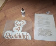 Whisky Stencil + Stencil Glue pack