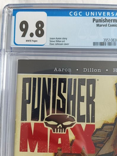 The Punisher Max Marvel  Issue 17 CBCS / CGC 9.8 Certified Graded Comic Framed  DC