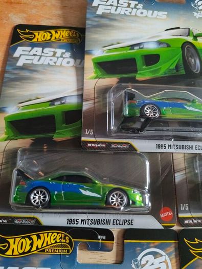 Hot wheels premium Fast and Furious 1995 Mitsubishi eclipse 1/5 X5