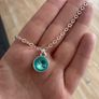 Silver Plated Crystal Necklace Image 7