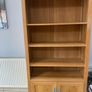 Solid Oak Bookcase / Display Cabinet - Excellent Condition Image 5