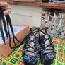 Public desire platform denim sandals Image 4