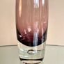 Mid Century Glass Vase with Silver Bands Hallmarked Image 4