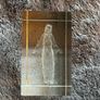 Laser Etched Virgin Mary Crystal Paperweight Image 2