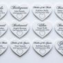 Wedding Table Place Names - Wooden Hearts Qty 5 Image 4