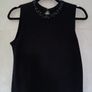 M&S black twin set cardigan and top with nice neck detail Image 4