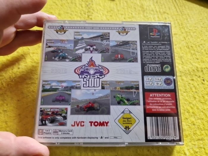 Indy 500 PlayStation1 Ps1 PlayStation2 Ps2 Games Original