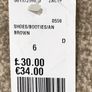 Forever 21 Brown leather boots in as new condition Size4 Image 7