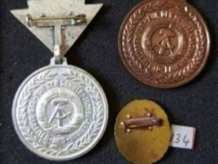 East German, Ddr, Medal /badge, Military Medal, Nva, Stasi ,,, (134)