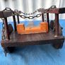 Vintage miniature wooden cart Image 4