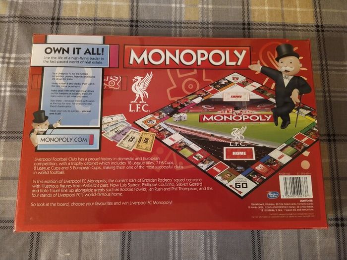 Liverpool FC Monopoly 2013 OFFICIAL New/Sealed