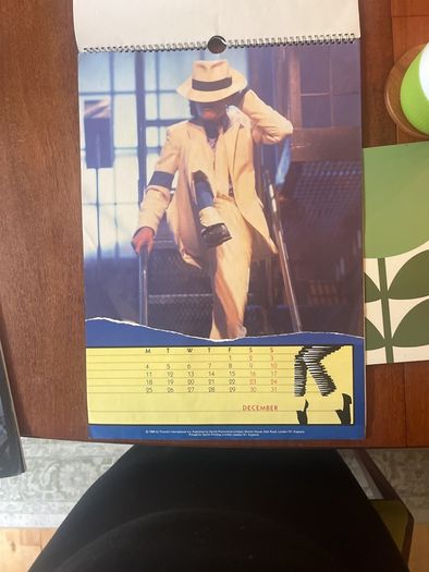 Michael Jackson calendar Moonwalker 1989