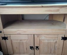 Wooden TV Stand / Cabinet, Solid Pine