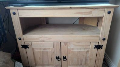 Wooden TV Stand / Cabinet, Solid Pine
