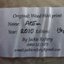 Wood block print by Jackie Raftery Image 2