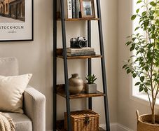 Industrial ladder rack with 5 levels