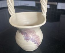 Ballydoughan pottery basket style vase