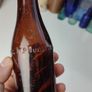 230 - Vintage Mineral Waters Distributors Mi-Wadi Clear Glass Decorative Collectible Bottle Image 7