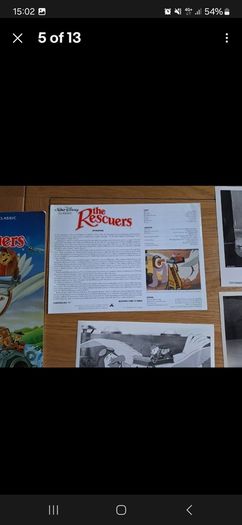 Walt Disney  Classic THE RESCUERS  pres kit