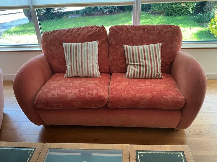 2 seat sofa and armchair