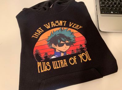 Men's Izuku Midoriya That Wasn't Very Plus Ultra of You Hoodie for kids