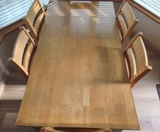 Dining table and 6 chairs
